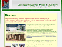 Tablet Screenshot of bowmanoverheaddoors.com